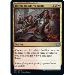 画像1: 【ENG】英雄的援軍/Heroic Reinforcements[MTG_2X2_226U]