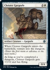 【ENG】回廊のガーゴイル/Cloister Gargoyle[MTG_AFR_007U]