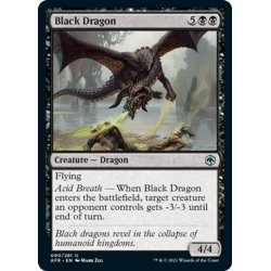 画像1: 【ENG】ブラック・ドラゴン/Black Dragon[MTG_AFR_090U]