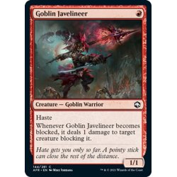 画像1: 【ENG】ゴブリンの投槍兵/Goblin Javelineer[MTG_AFR_144C]