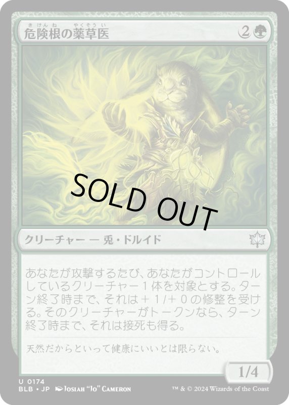 画像1: 【JPN】危険根の薬草医/Hazardroot Herbalist [MTG_BLB_0174_U] (1)