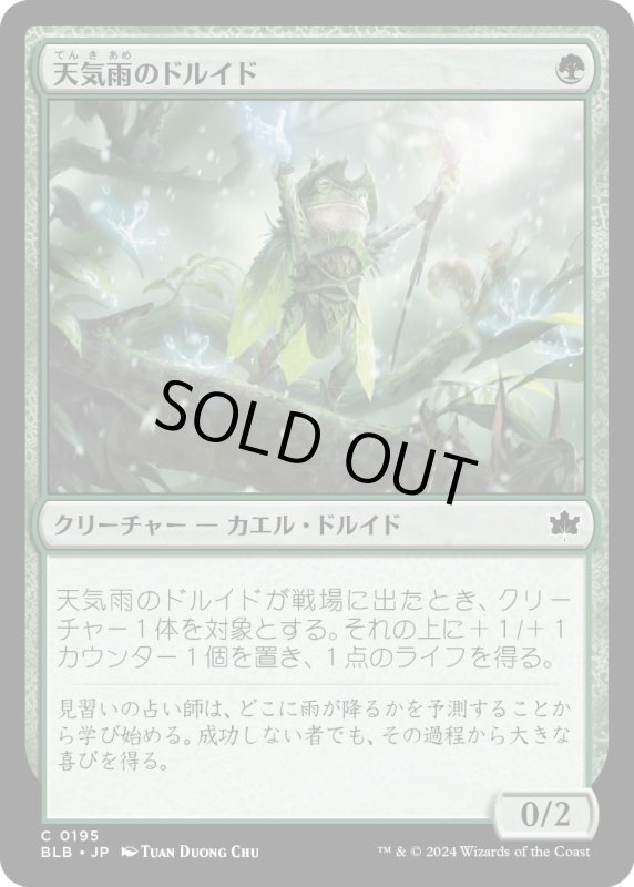 画像1: 【JPN】天気雨のドルイド/Sunshower Druid [MTG_BLB_0195_C] (1)