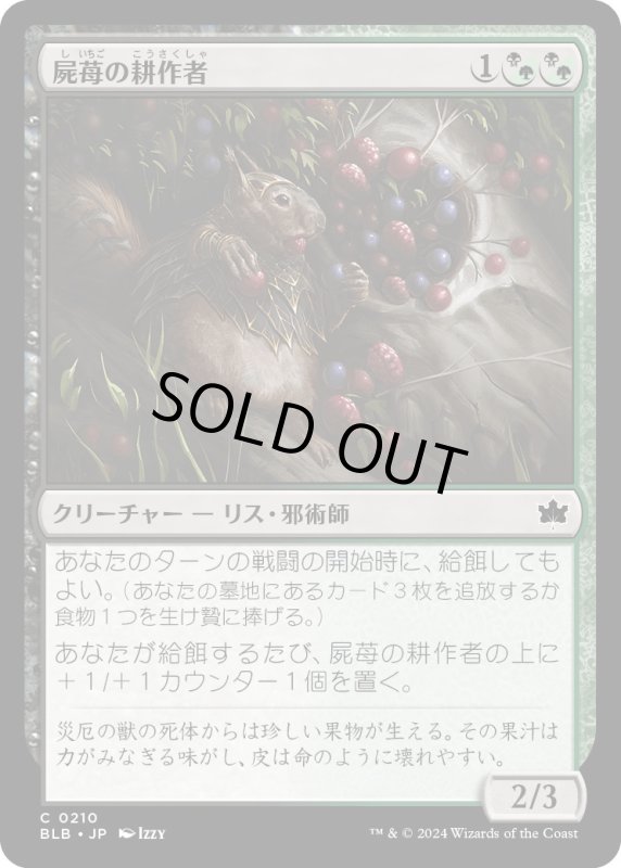 画像1: 【JPN】屍苺の耕作者/Corpseberry Cultivator [MTG_BLB_0210_C] (1)