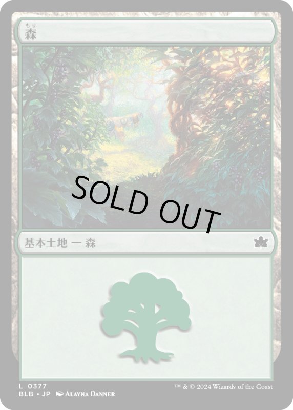 画像1: 【JPN】森/Forest[MTG_BLB_0377_L] (1)