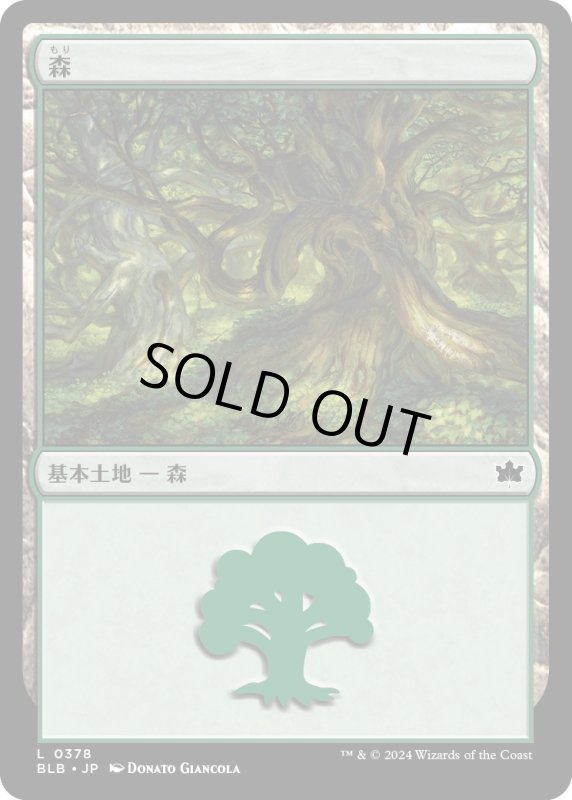 画像1: 【JPN】森/Forest[MTG_BLB_0378_L] (1)