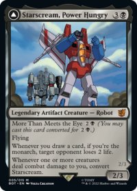 【ENG】力を欲する者、スタースクリーム/Starscream, Power Hungry//シーカーの隊長、スタースクリーム/Starscream, Seeker Leader[MTG_BOT_005R]