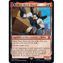 画像1: 【ENG】雇われの剛力、スライサー/Slicer, Hired Muscle//高速の敵対者、スライサー/Slicer, High-Speed Antagonist[MTG_BOT_006R]