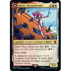 画像1: 【ENG】名射手、アーシー/Arcee, Sharpshooter//軽業のオープンカー、アーシ―/Arcee, Acrobatic Coupe[MTG_BOT_007R]