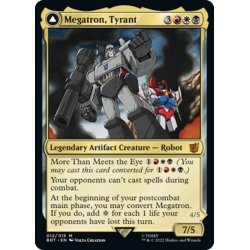 画像1: 【ENG】暴君、メガトロン/Megatron, Tyrant//破壊的な力、メガトロン/Megatron, Destructive Force[MTG_BOT_012R]