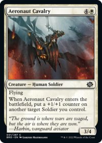 【ENG】飛空士の騎兵部隊/Aeronaut Cavalry[MTG_BRO_001C]