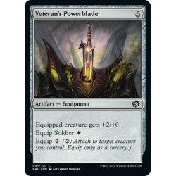 画像1: 【ENG】古参兵の魔力刃/Veteran's Powerblade[MTG_BRO_041C]