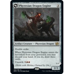 画像1: 【ENG】ファイレクシアのドラゴン・エンジン/Phyrexian Dragon Engine//ファイレクシアに下りし者、ミシュラ/Mishra, Lost to Phyrexia[MTG_BRO_163R]