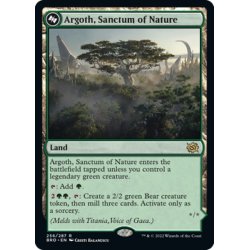 画像1: 【ENG】自然の聖域、アルゴス/Argoth, Sanctum of Nature//ガイアの具現、ティタニア/Titania, Gaea Incarnate[MTG_BRO_256R]