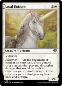 【ENG】忠実なユニコーン/Loyal Unicorn[MTG_CMM_0040U]