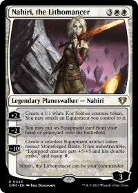 【ENG】★Foil★石術師、ナヒリ/Nahiri, the Lithomancer[MTG_CMM_0045R]