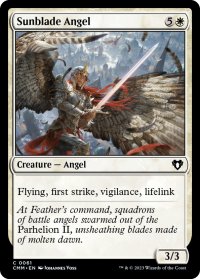 【ENG】陽刃の天使/Sunblade Angel[MTG_CMM_0061C]