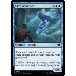 画像1: 【ENG】謎めいた海蛇/Cryptic Serpent[MTG_CMM_0083C]