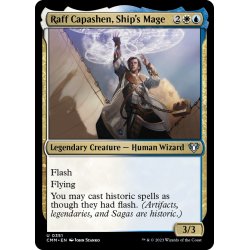 画像1: 【ENG】艦の魔道士、ラフ・キャパシェン/Raff Capashen, Ship's Mage[MTG_CMM_0351U]