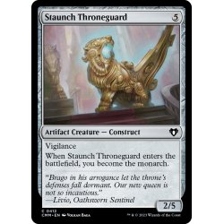 画像1: 【ENG】堅牢な玉座守り/Staunch Throneguard[MTG_CMM_0412C]