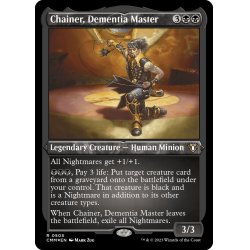 画像1: 【ENG】★Etching Foil★狂気を操る者チェイナー/Chainer, Dementia Master[MTG_CMM_0505R]