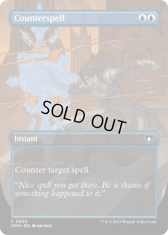 画像1: 【ENG】★Foil★対抗呪文/Counterspell[MTG_CMM_0630C] (1)