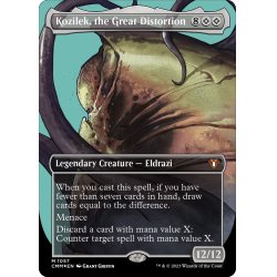 画像1: 【JPN】★textured foil★大いなる歪み、コジレック/Kozilek, the Great Distortion[MTG_CMM_1057M]