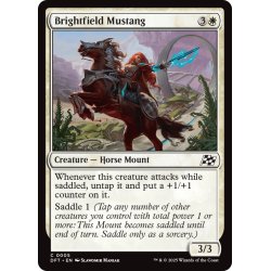 画像1: 【ENG】煌々野の野生馬/Brightfield Mustang [MTG_DFT_0005_C]