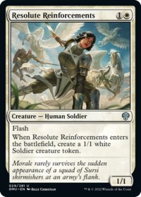 【ENG】毅然たる援軍/Resolute Reinforcements[MTG_DMU_029U]