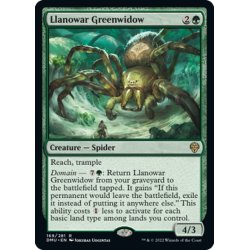 画像1: 【ENG】★Foil★ラノワールの緑後家蜘蛛/Llanowar Greenwidow[MTG_DMU_169R]