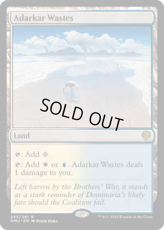 画像1: 【ENG】アダーカー荒原/Adarkar Wastes[MTG_DMU_243R] (1)