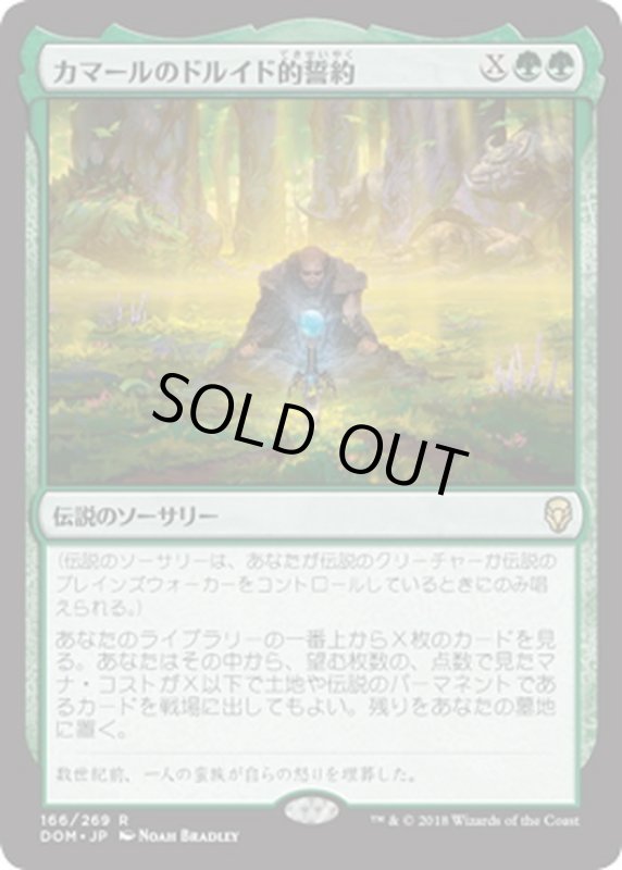 画像1: 【JPN】カマールのドルイド的誓約/Kamahl's Druidic Vow[MTG_DOM_166R] (1)