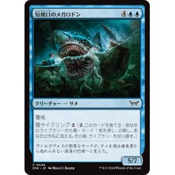 画像1: 【JPN】短剣口のメガロドン/Daggermaw Megalodon [MTG_DSK_0048_C]