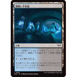 画像1: 【JPN】薄暗い下水道/Murky Sewer [MTG_DSK_0263_C]