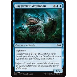 画像1: 【ENG】短剣口のメガロドン/Daggermaw Megalodon [MTG_DSK_0048_C]