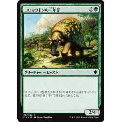 画像1: 【JPN】コロッソドンの一年仔/Colossodon Yearling[MTG_DTK_178C]