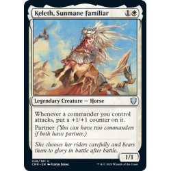 画像1: 【ENG】陽光たてがみの使い魔、ケレス/Keleth, Sunmane Familiar[MTG_CMR_028U]