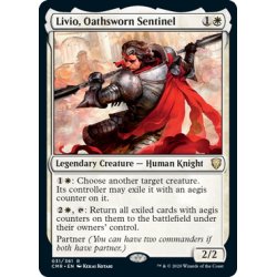 画像1: 【ENG】誓いを立てた歩哨、リヴィオ/Livio, Oathsworn Sentinel[MTG_CMR_031R]