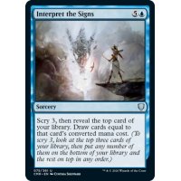 【ENG】啓示の解読/Interpret the Signs[MTG_CMR_075U]