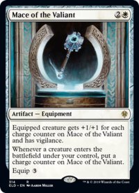 【JPN】勇敢な者の鎚鉾/Mace of the Valiant[MTG_ELD_314R]