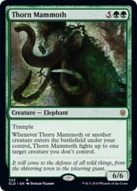 【JPN】茨のマンモス/Thorn Mammoth[MTG_ELD_323R]