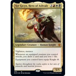 画像1: 【JPN】アッシュベイルの英雄、グウィン卿/Syr Gwyn, Hero of Ashvale[MTG_ELD_330M]