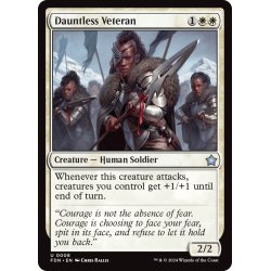 画像1: 【ENG】不屈の古参兵/Dauntless Veteran [MTG_FDN_0008_U]