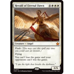 画像1: 【ENG】永遠曙光の伝令/Herald of Eternal Dawn [MTG_FDN_0017_M]