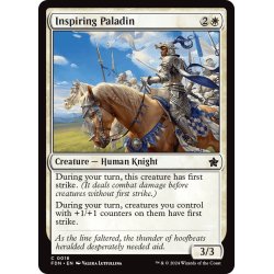 画像1: 【ENG】鼓舞する聖騎士/Inspiring Paladin [MTG_FDN_0018_C]