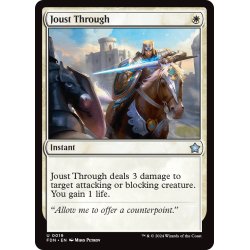 画像1: 【ENG】突き通し/Joust Through [MTG_FDN_0019_U]