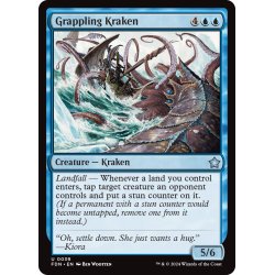 画像1: 【ENG】絡みつくクラーケン/Grappling Kraken [MTG_FDN_0039_U]