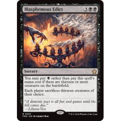 画像1: 【ENG】冒涜的布告/Blasphemous Edict [MTG_FDN_0057_R]