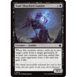 画像1: 【ENG】魂縛られのゾンビ/Soul-Shackled Zombie [MTG_FDN_0070_C]