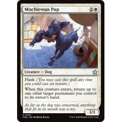 画像1: 【ENG】悪戯好きの子犬/Mischievous Pup [MTG_FDN_0144_U]