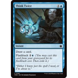 画像1: 【ENG】熟慮/Think Twice [MTG_FDN_0165_C]